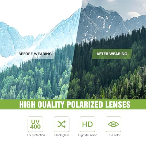 Foliful 3 Pack Polarized Sports Sunglasses For Men thumb #5