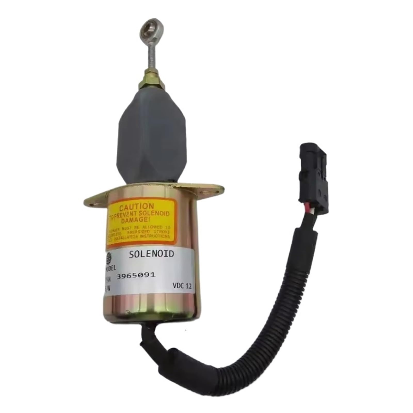 Électrovanne 3965091 stop solenoid 12V de haute précision pour moteur diesel 6CT