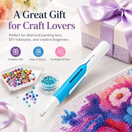 2026 New Automatic Diamond Painting Bead Dispenser for 2.8mm Round Drills (Pink) — view 8
