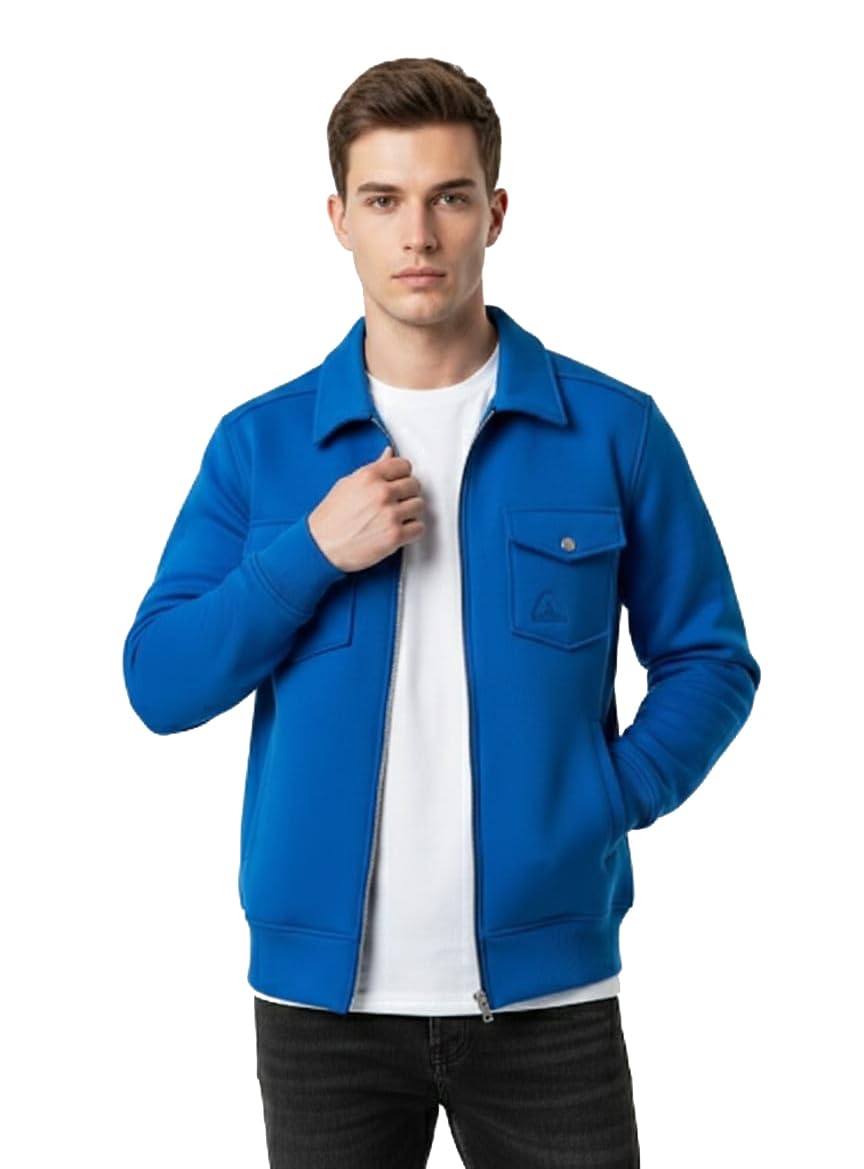 Men's Cotton Fleece Jackets with 4 Pockets(Youth, Gym, Church, Streetwear & Casual Wear) Heavy Quality with - 6 Colors Options | 800gm Weight-picture-51
