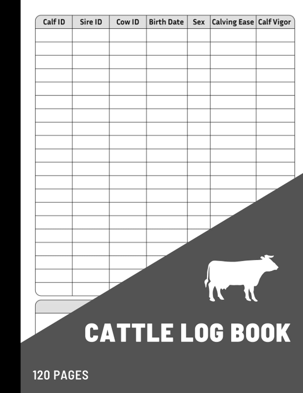 Cattle Log Book: Cattle Record Keeping Cow Calf Log Book A Perfect Farm, Cattle Breeding, Calving. Beef Calving Log, Calves Journal Blank ledger book Makes a Great homestead or Cattle Rancher Gift