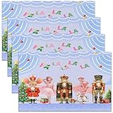 Taille : Lot de quatre sets de table, chaque set de table mesure 12 pouces de long x 18 pouces de large(45 cm x 30 cm). Ils peuvent être coupés librement.