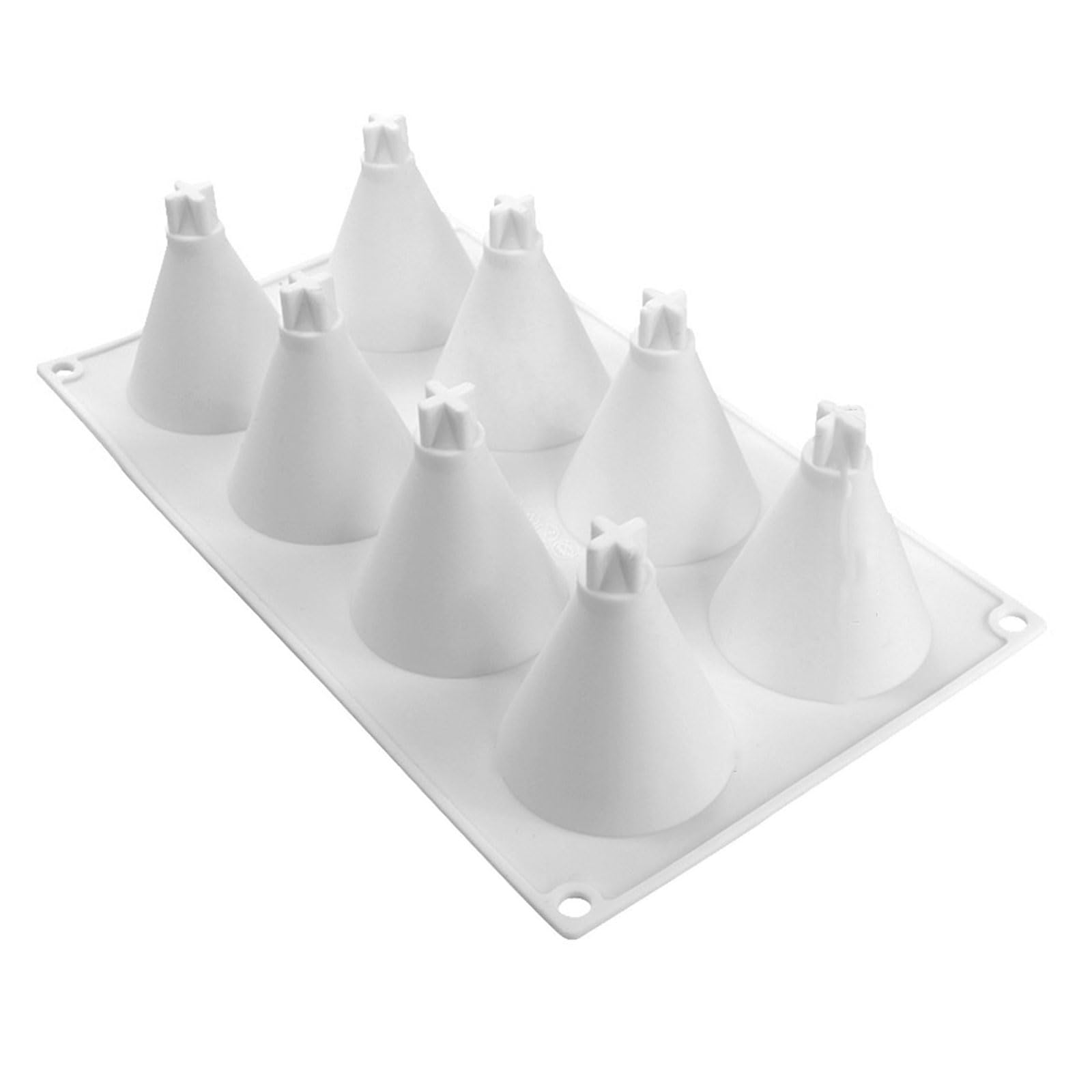 MICFENY Cone Shape Silicone Baking Tool Mousses Cake Decorating for Making Chocolate, Candy, Candle, Soap Enduring