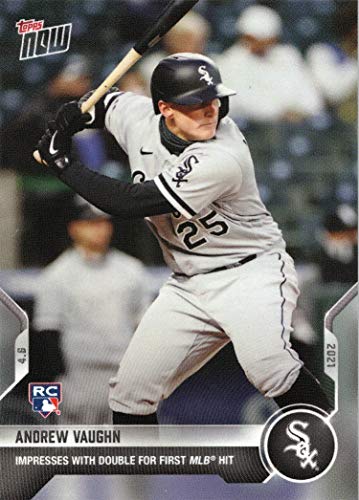 2021 Topps Now Baseball #42 Andrew Vaughn Rookie Card White Sox