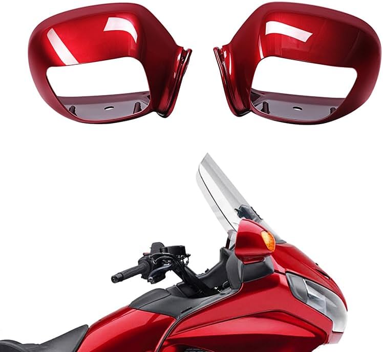 XMT-MOTO Rear View side rear mirror Housing Fit for Honda Goldwing GL1800 2001-2017 Red