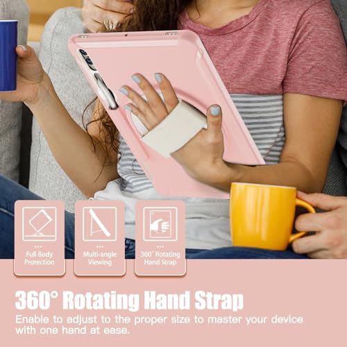 Funda Samsung Tab S9 Plus 12,4 resistente con cristal integrado y soporte 5