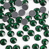 beadsland Crystal Hotfix Rhinestone,Machine Cut Stone 1440pcs/pkg (Emerald,SS10/3mm)