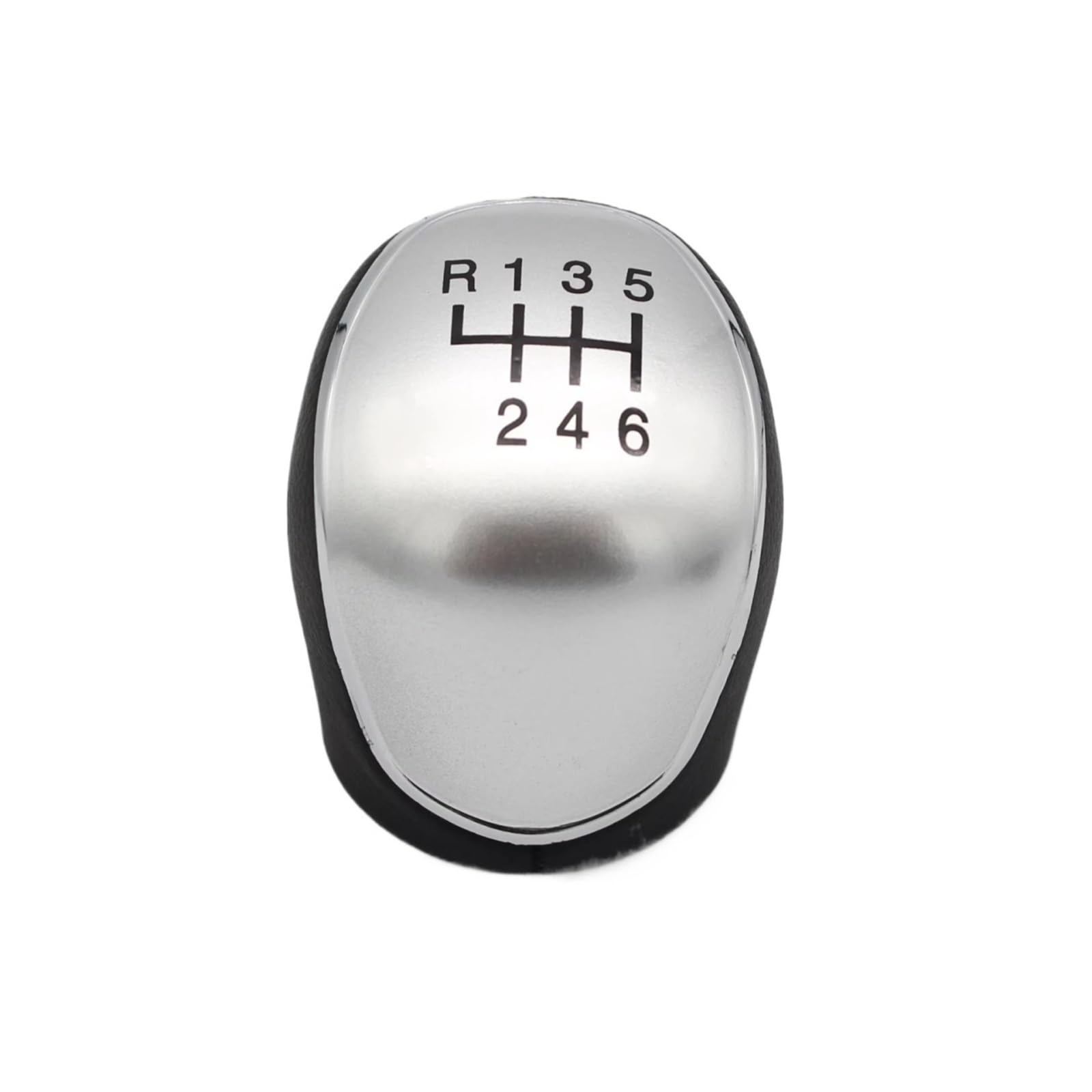 Pbqenxb Silver 6 Speed For For Mondeo 4 Mk4 For Focus S-Max C- Max For Kuga For Galaxy Shifter Lever Headball 5/6 Speed Gear Shift Knob Car Shift Knobs(Silver 6 Speed)