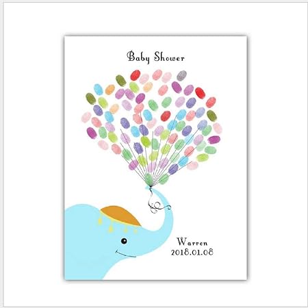 Elephant Ballon Dessin Baby Shower Empreinte Digitale Connexion Peinture Tableau Diy Connexion Identifiez Vous Babillard Signature Livre Livre Decoration Decoration Enfants Cadeau Amazon Fr Cuisine Et Maison