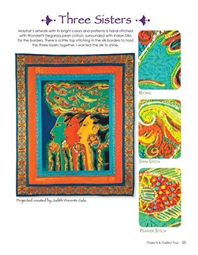 Colorful Batik Panel Quilts: 28 Quilting & Embellishing Inspirations from Around the World (Landauer) Easy Step-by-Step Projects & Techniques using Handmade Batik Fabric from Indonesian Artisans - Image 7