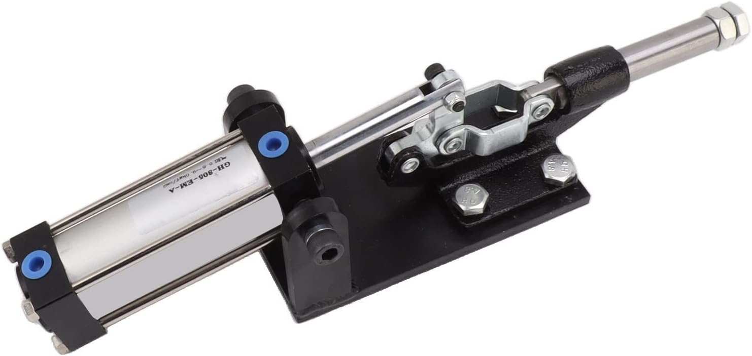 Cylinder Pneumatic Clamp, Air Toggle Clamp for Industrial Automation, Carbon Steel Auto Control Clamp with Accurate Operation, Metal Pneumatic Clamp for Welding Mold