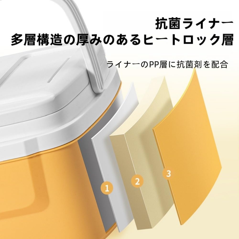 zornik【強化版】 クーラーボックス 小型 8L 冷蔵ボックス 保冷バッグ 3層断熱 保冷 保温 防水 軽量 クーラー クーラー