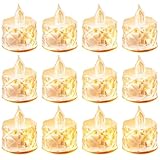 AYMXZT 24PCS Flameless LED Candles - Battery Operated Votive Lights for Wedding Centerpieces, Holiday Tablescapes, Yoga Studios - Safe Tabletop Decor for Dinner Parties & Home Ambiance Lighting