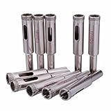 JINGLING 10mm Tile Hole Saw Diamond Drill Bit Masonry Tools for Stone Glass Pack of 10Pcs