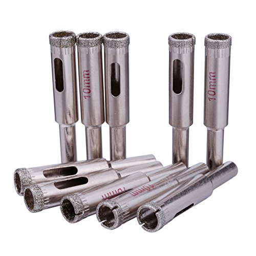 Featured Product 10mm Tile Hole Saw Diamond Drill Bit Masonry Tools for Stone Glass Pack of 10Pcs