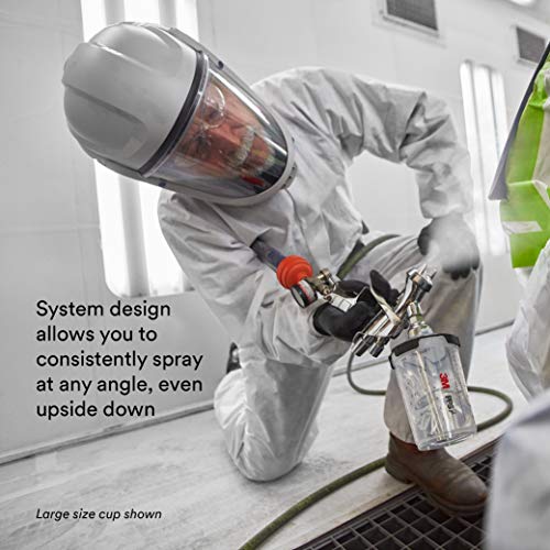 3M Pps 2.0 Paint Spray Gun System Starter Kit With Cup,Lids And Liners,26170,13.5 Ounces,200-Micron Filter,Use For Cars,Furniture,Home & More,1 Paint Cup,6 Disposable Lids And Liners,16 Sealing Plugs #TOP3