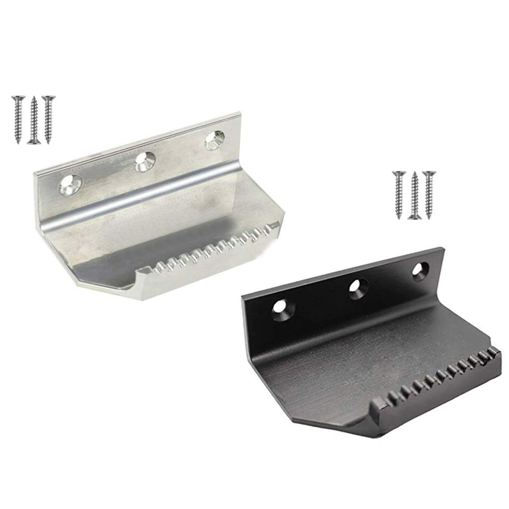 Sanbo Hands Free Door Opener Foot Operated Door Opener for Bathroom,Office Door,School 2 Pcs Black & Sliver