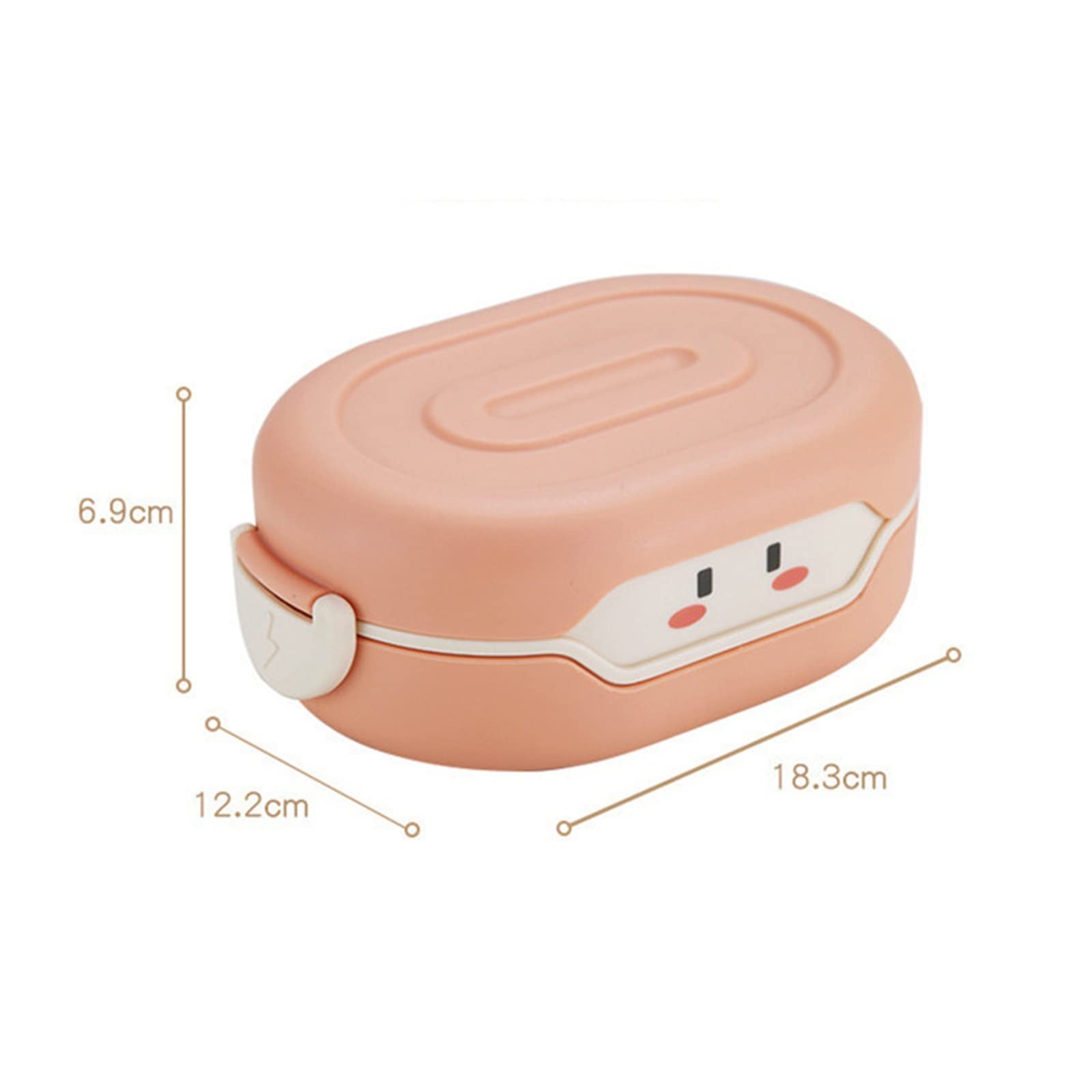 Uroczy lunchbox Bento Kawaii dla dzieci w wieku szkolnym, w stylu japońskim, dla dzieci w wieku przedszkolnym, chleb, pudełka na lunch(Green)