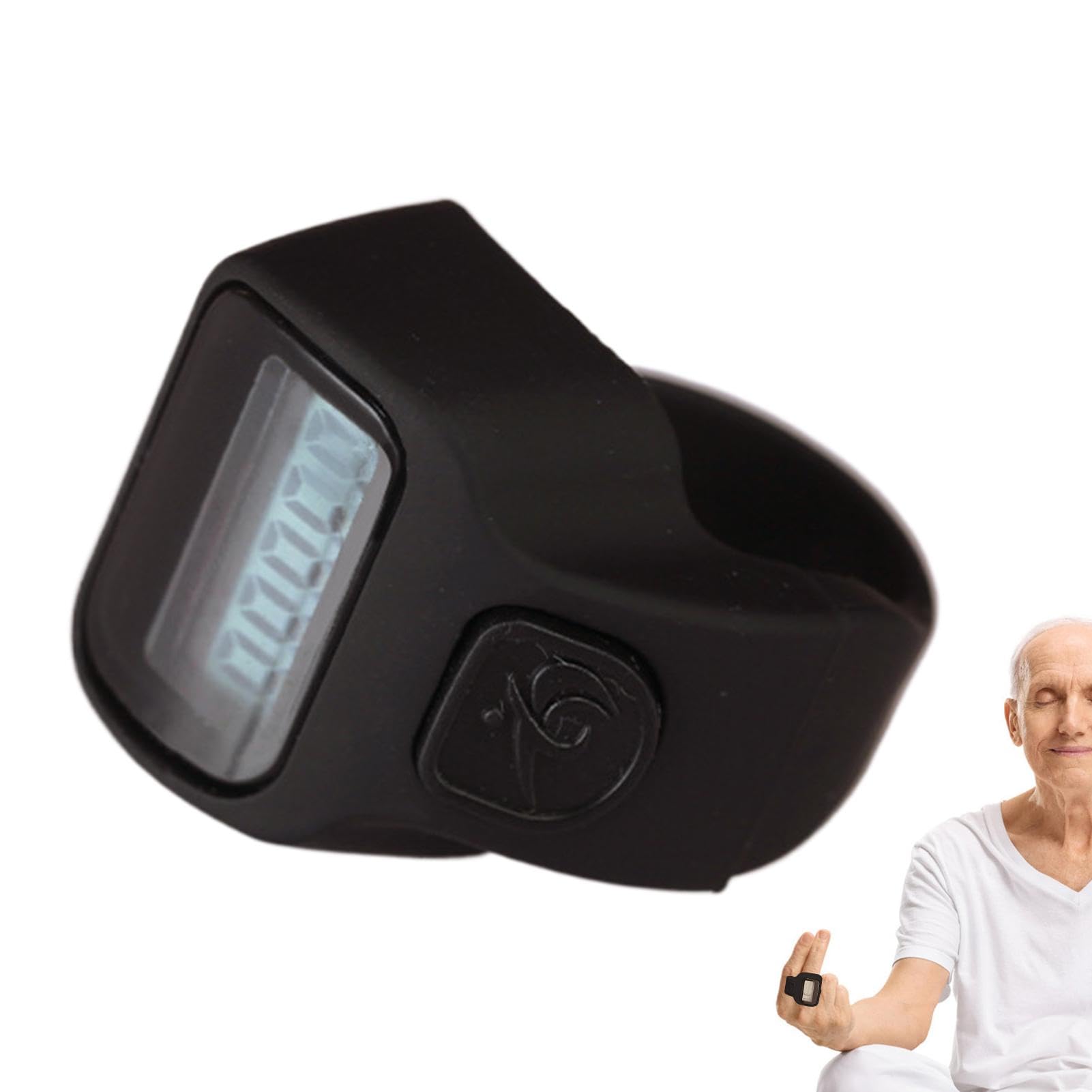 Generico Contatore Dito Palmare Portatile LCD Multifunzionale per Sport Fitness all'aperto