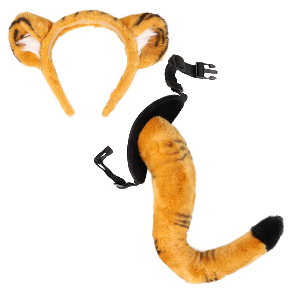 Amazon.co.jp: BEROZA 虎耳 カチューシャ とらのしっぽ 獣耳