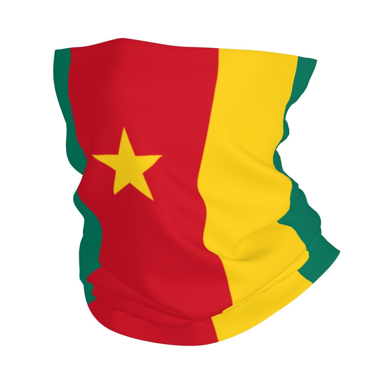 YiiLi Cameroon Flag Bandana Sport Headwear Cycling Hiking Head Wrap Beanie Skull Pirat, White