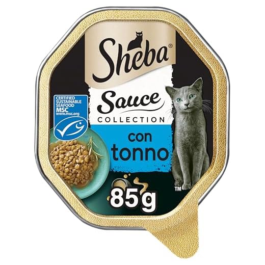 Sheba Sauce Lover, Cibo per Gatto con Tonno 85 g - 22 Vaschette