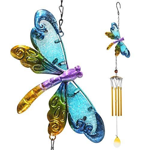 Dragonfly Wind Chimes Outdoor,Christmas Yard Decor, Home Decor,Gardening Gifts Windchimes Outdoor Large Deep Tone, Gifts For Mom/Dad/Women/Grandma/Aunt/Daughte/Sister,Perfect For The Patio, Garden #TOP8