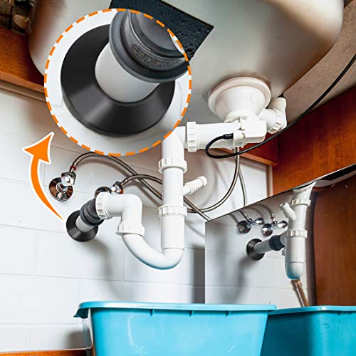 Uxcell 16Mm Pipe Cover Decoration Pp Radiator Escutcheon Water Pipe Wall Cover Black 8 Pcs #TOP3