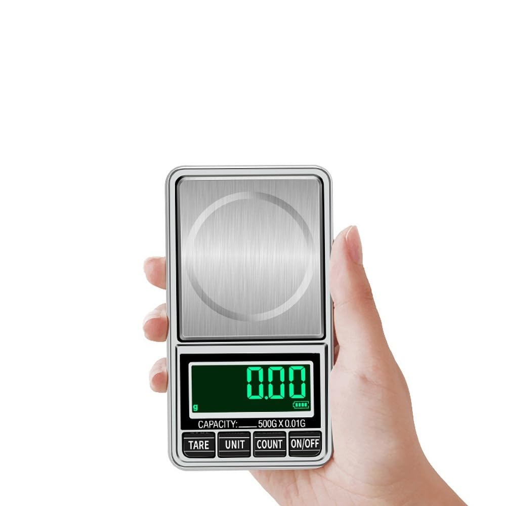Mjadaade 1000G/0.1G: Portable Gold And Jewelry Scale Usb-Powered Digital Scale, 0.01G High-Precision Pocket Scale, Mini Bench Scale()