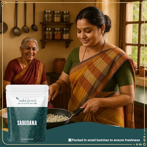 Image of Radha Govind Organic Sabudana | Sago | Tapioca 500 Gram