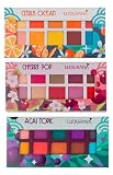 Ludurana Kit 3 Paletas de Sombras Matte 30 Cores