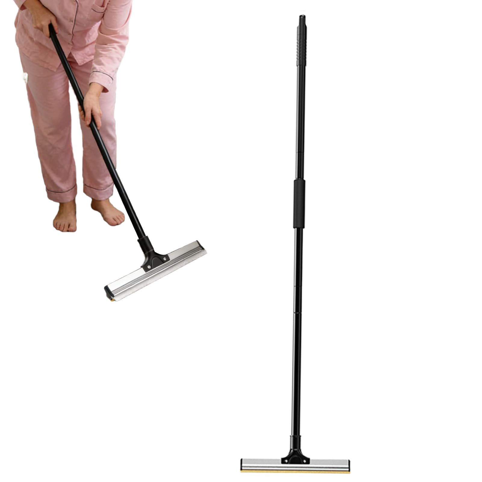 Grattoir pour tapis de sol avec manche longue réglable haute performance