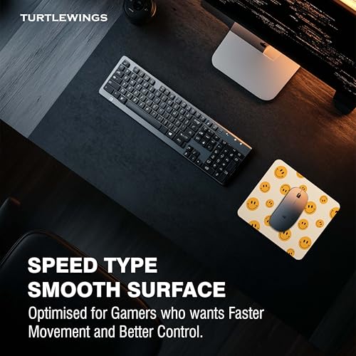 Image of TURTLEWINGS | Mousepad | Inspirational Quote Mousepad - 22x18 cm, 3mm Thick | Abstract Design Non-Slip Rubber Base | Office, Study & Gaming Use | Premium Smooth Surface 222 (1)