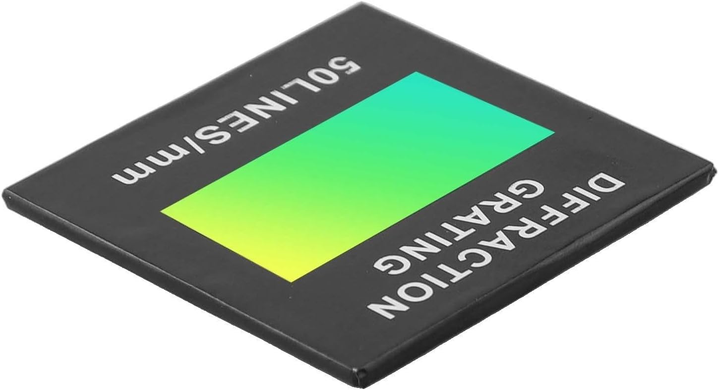 Holographic Diffraction Grating Transmission Sheet for Spectrophotometer Optical Component, Physics Teaching Experiment Tool, Wavelength Decomposition(50)