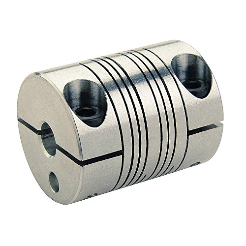 Ruland PCMR25-9-9-SS 303 Stainless Steel Beam Coupling, 4-Beam Clamp Style, 9 mm x 9 mm Bores, 25.4 mm OD, 31.8 mm Length