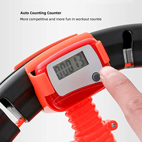 Fitness Hula Hoop Adults Kids with LCD Smart Counter Never Dripping Sports Hula Hoop Detachable Belly Fat Burning Hula Hoop Slimming Waist Indoor &Outdoor Exercise Equipment (Waistline 23\" to 40\")