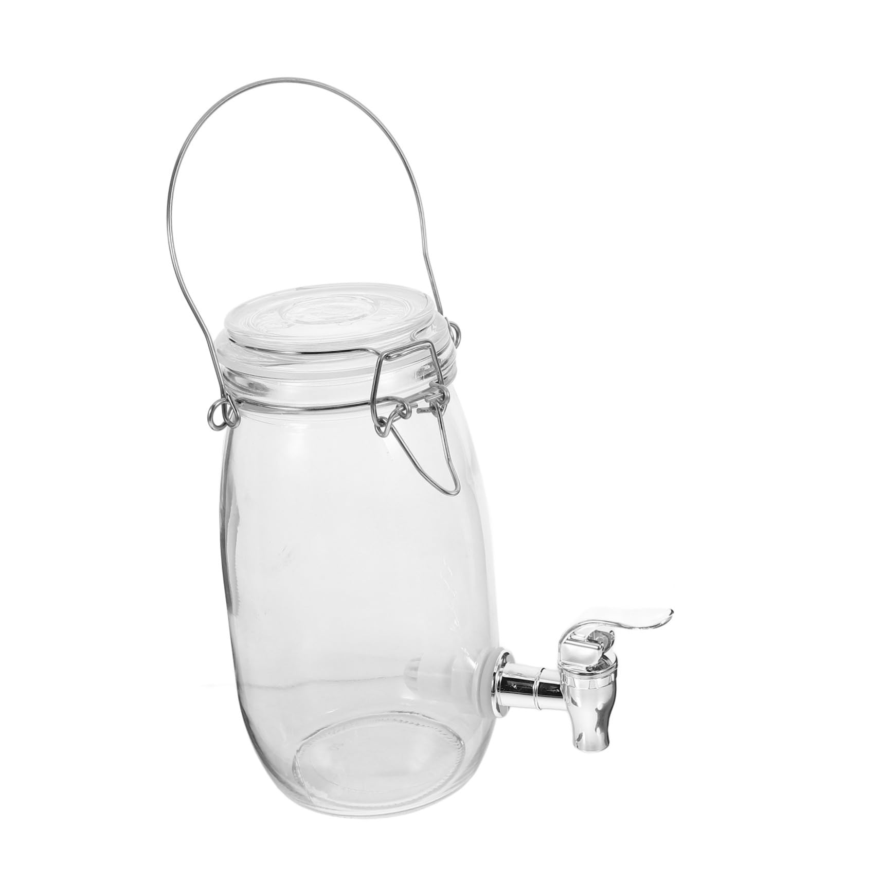 TOYANDONA Dispensador de Bebidas con Grifo 1.5l Vidrio Transparente Abs Práctico para Hogar y Bar Almacenamiento Bebidas Refrescos