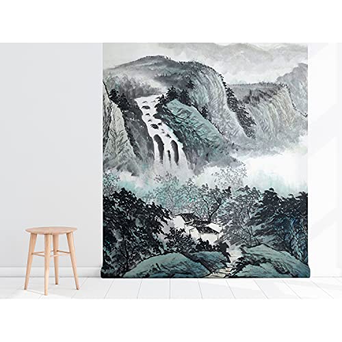 Papier peint cascade de montagne Chinoiserie Coloray 312x219cm - 5