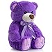 WENMOTDY Super Color Teddy Bear Stuffed Animals Plush Toy for Children Girlfriend Family Congratulations Baby Shower Birthday Purple 14 inch