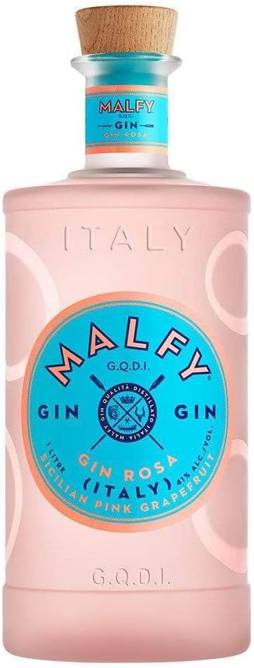 Rosa Sicilian Pink Grapefruit Flavoured Gin | Various Flavours | 41% ABV | 70cl | Citrus Grapefruit & Juniper Notes | Inspired by the Amalfi Coast