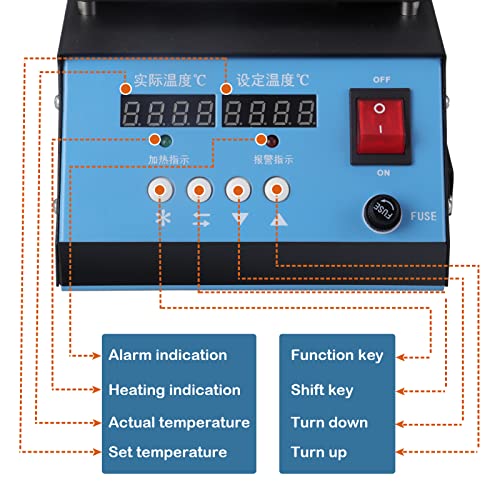 Image of Solder Pot Lead-Free Titanium Solder Pot for Welding Double Digital Display Capacity 2.3kg 500W 30~600C