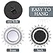 Namalu 6 Pcs Mirrors - Small Circle Sun Mirrors for Decorative Wall Art - Entryway, Bathroom, Bedroom, Living Room (Silver, Classic)