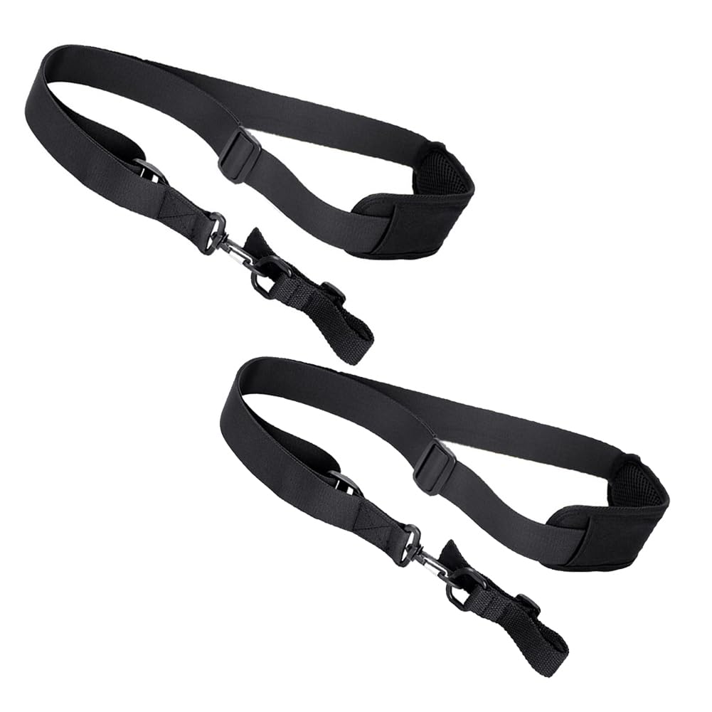 2 Pieces Trimmer Strap Adjustable Blower Strap Weed Trimmer Shoulder Strap Weed Eater Strap Weed Wacker Strap Trimmer Harness Strap, Black
