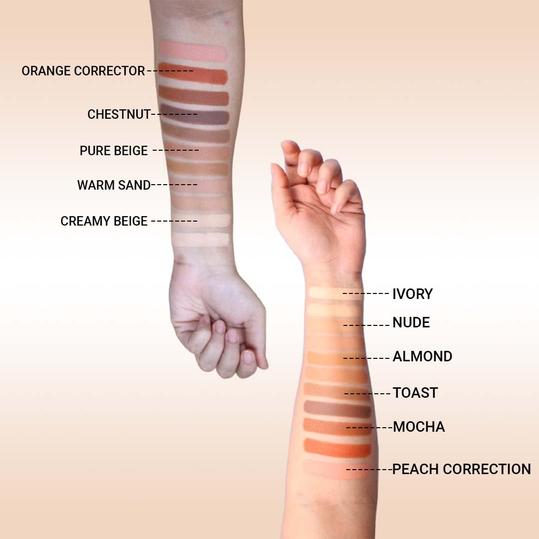 Cuffs N Lashes Cover Pot Concealer 14g – Full Coverage Cream Concealer for Dark Circles Acne Scars &Redness | Long-Lasting Blendable Makeup Base for All Skin Types (Orange Corrector - C1) - Image 5 thumbnail