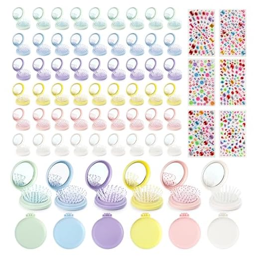 Can you take a hairbrush in hand luggage Lilingsty Foldable Travel Hair Brushes with Mirror