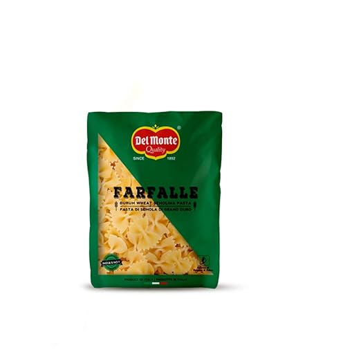 Del Monte Farfalle Pasta (Imported from Italy), 100% Durum Wheat Semolina, 500g