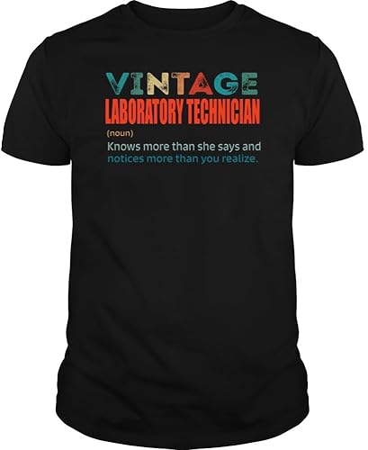 Vintage Laboratory Technician Knows More Than Job Title - Unisex Tee