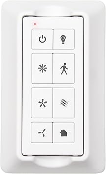 Ceiling Fan Remote Control with Light Dimmer, 3 Speeds Wall Remote, Compatible with Harbor Breeze, Prominence, Replacement for TR326A, 2AQZU-18052, 2AQZU-18007, 304.25MHz Remote Only