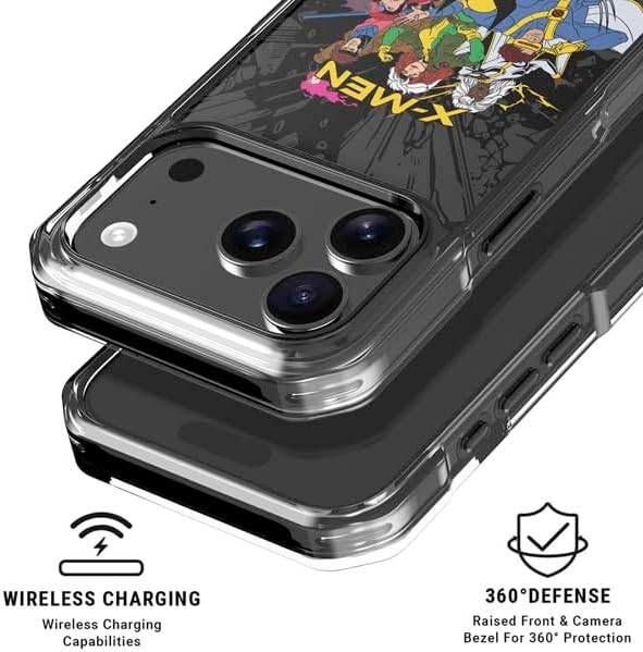 Skinit Clear Phone Case Compatible with iPhone 17 Pro Max - Officially Licensed Marvel X-Men Group Design