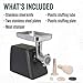 LEM Products #8 Countertop Meat Grinder, 575 Watt Aluminum Electric Meat Grinder Machine, Ideal for Occasional Use